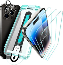 Panzerglas Displayschutzfolien Set iPhone 14 Pro Max Militärnorm