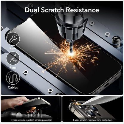 ESR Panzerglas-Set iPhone 14 Pro Max Displayschutz Kamera Schutz