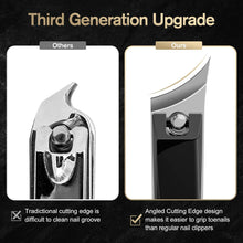 Nail Clipper Glass File Stainless Steel Ingrown Toenail