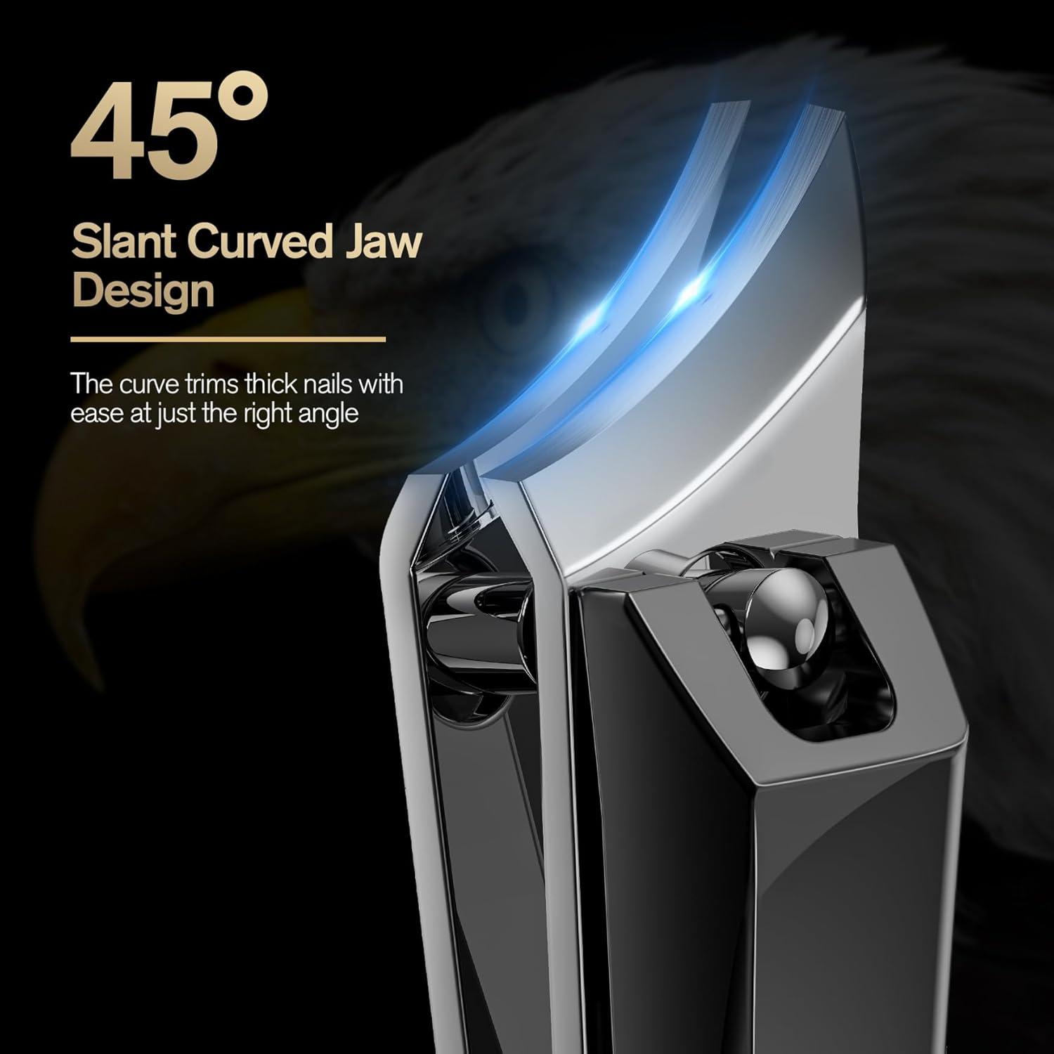 Finger Nail Clipper for Ingrown Toenails & Glass Nail File