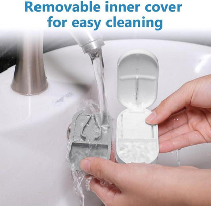 Tablettenteiler mit Aufbewahrungsfach für kleine & große Tabletten, tragbarer Pillenschneider mit scharfen Klingen