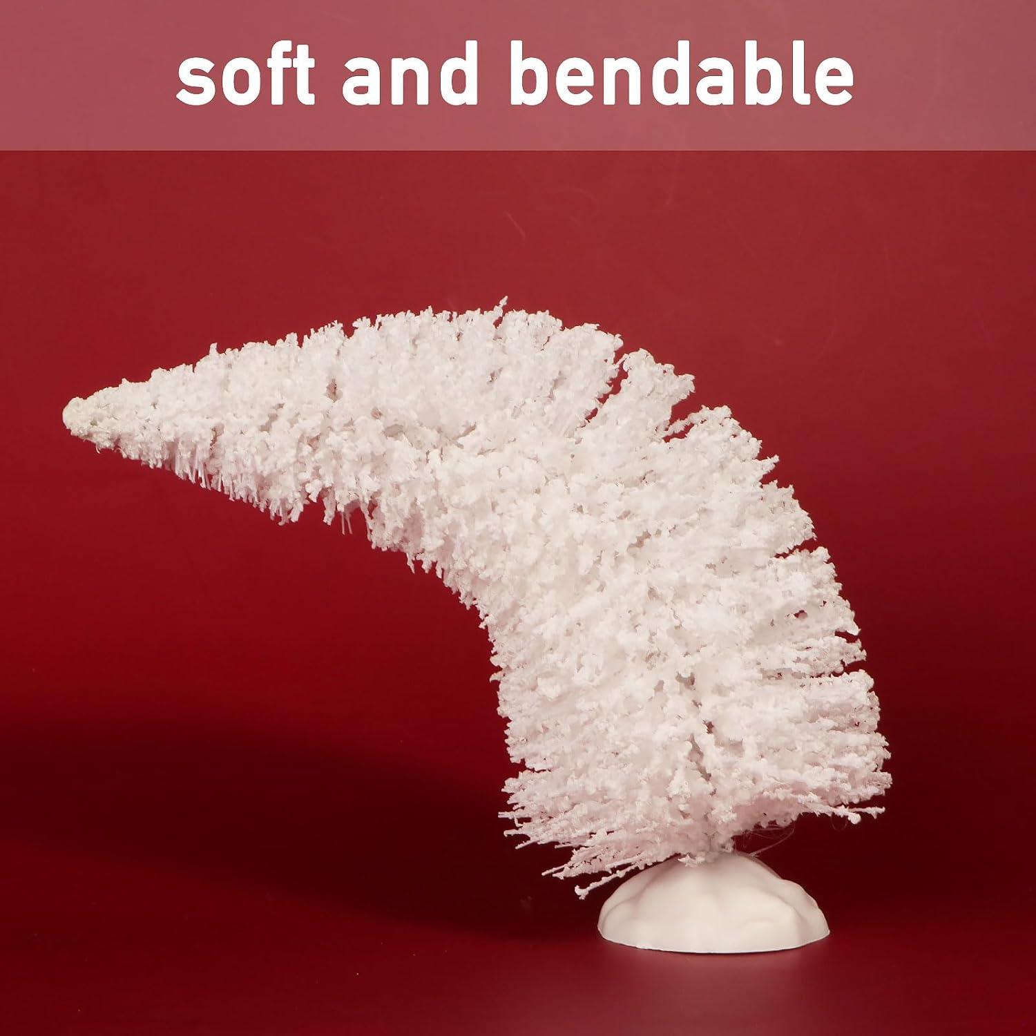 Künstliche Mini Weihnachtsbaum Figuren Set 14-teilig Weihnachtsschmuck Hirsche