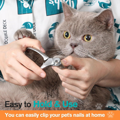 FERYES Edelstahl Nagelknipser für Hunde und Katzen - Präzise