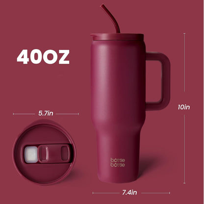 Isolierter Kaffeebecher 40oz Edelstahl mit Griff und