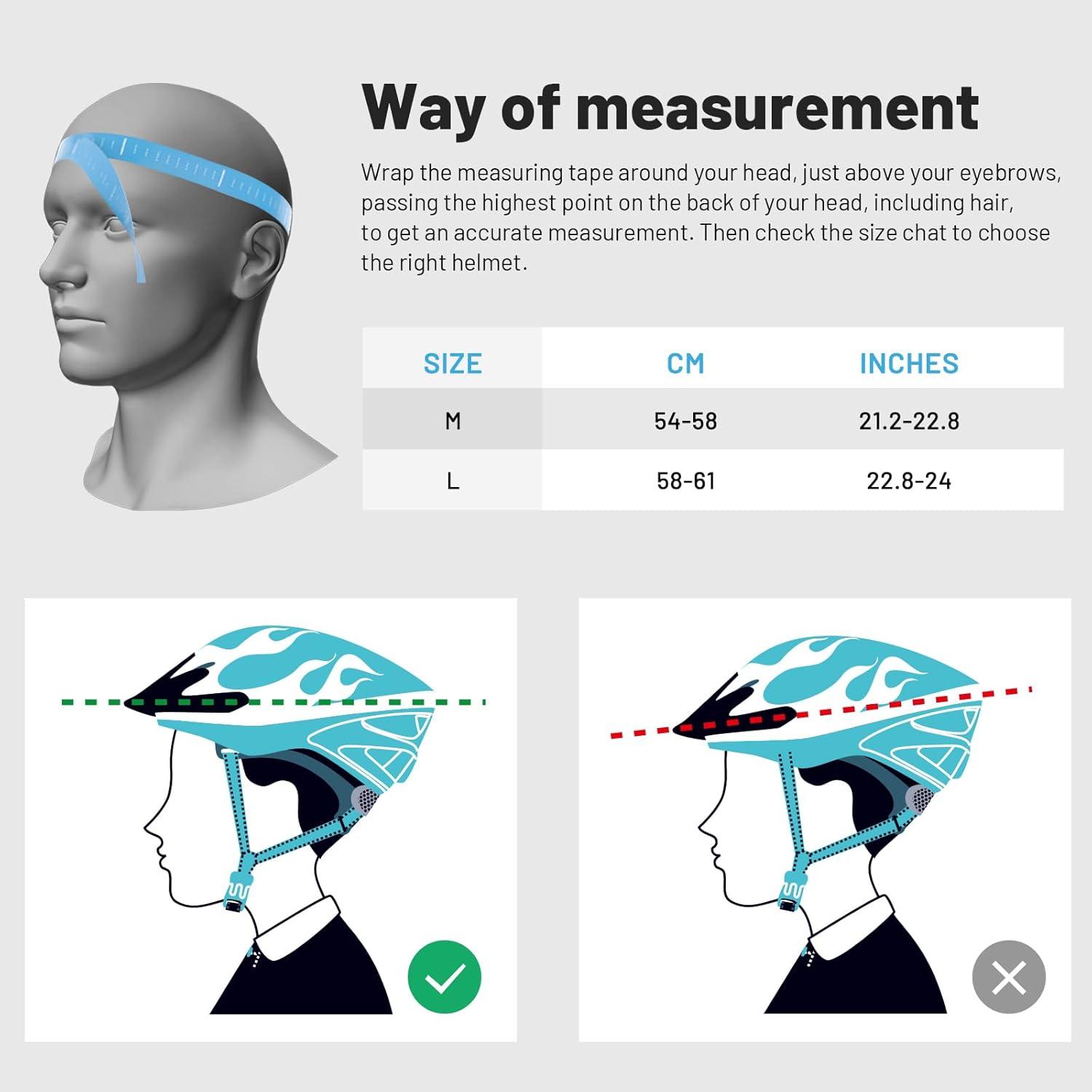 Fahrradhelm Erwachsene Helmet Abnehmbarer Innenfutter Verstellbar