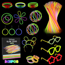 Knicklichter Party Set mit Zubehör, Leuchtstäbe für