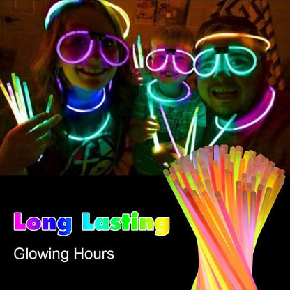 Vicloon Knicklichter Party Set 343 Stück Glow Sticks Zubehör Brillen Ohrringe