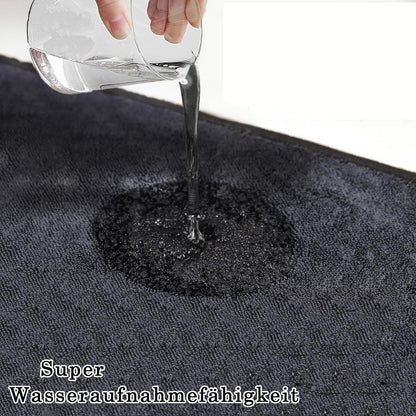 Deedlite Shiny Bath XXL Trockentuch Mikrofasertücher 40x60cm 1 Stück Schwarz
