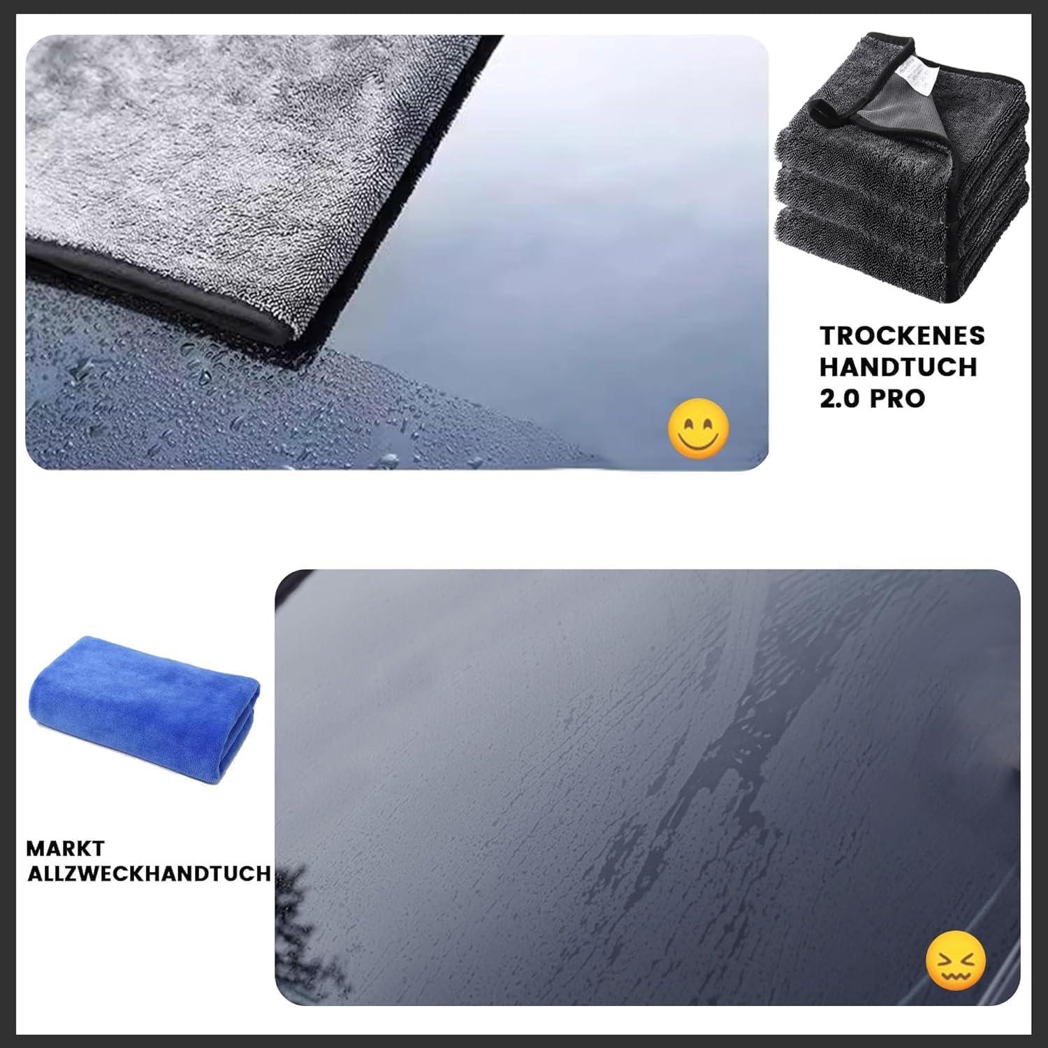 Deedlite Shiny Bath XXL Mikrofasertuch Schwarz 40x60cm