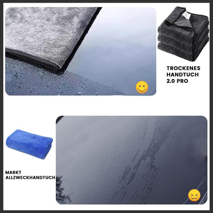 Deedlite Shiny Bath XXL Mikrofasertuch Schwarz 40x60cm