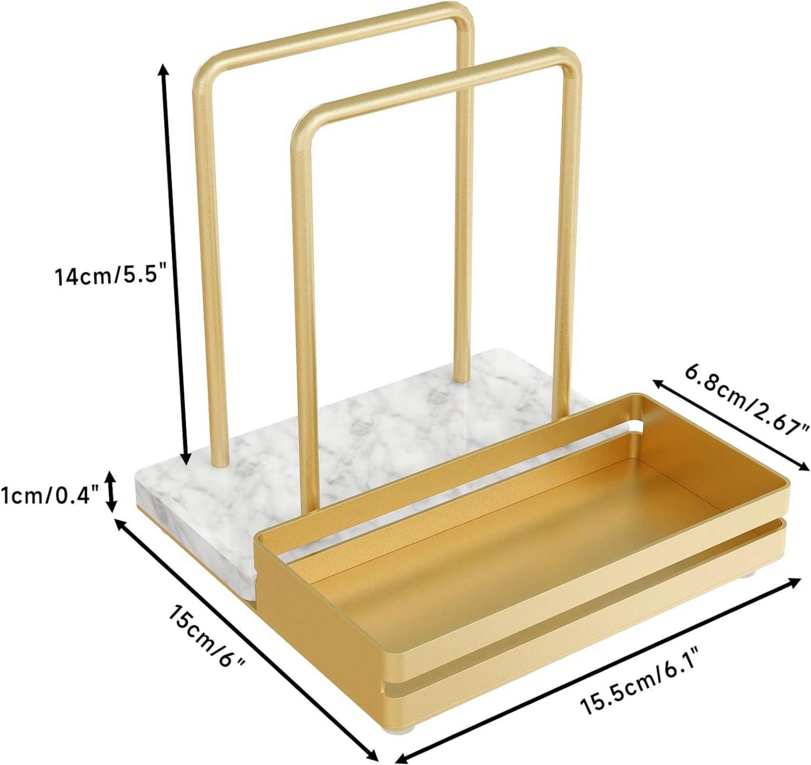 Serviettenhalter Golden Metall Marmor Caddy Tisch Dekorieren
