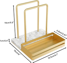 Serviettenhalter Golden Metall Marmor Caddy Tisch Dekorieren