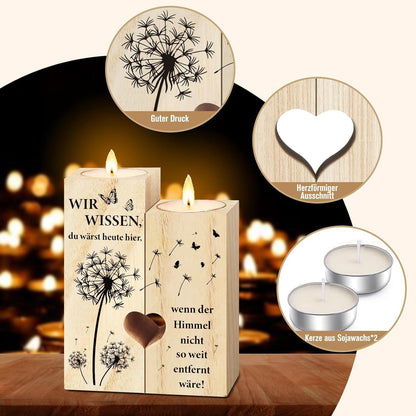 Memorial-Kerzenständer Grabkerzen Trauergeschenk Trauerkerze Trauerlicht