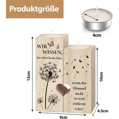 Memorial-Kerzenständer Grabkerzen Trauergeschenk Trauerkerze Trauerlicht