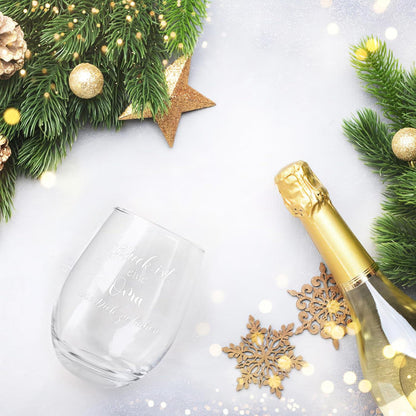 Weinglas für Oma, Beste Oma Geschenk, Besondere Geschenke, Enkelkinder 520ml