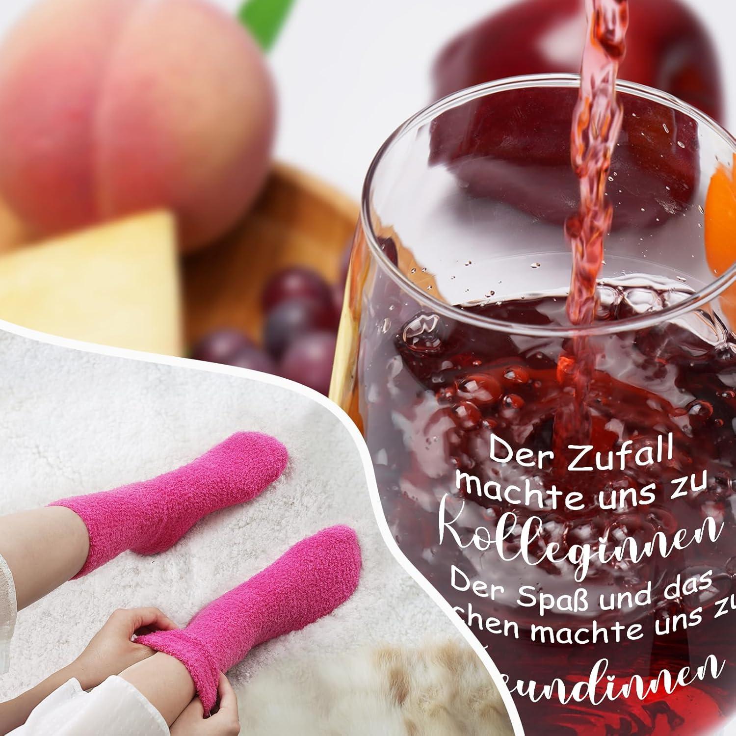 Weinglas mit Lustigen Socken Abschiedsgeschenk 520ml