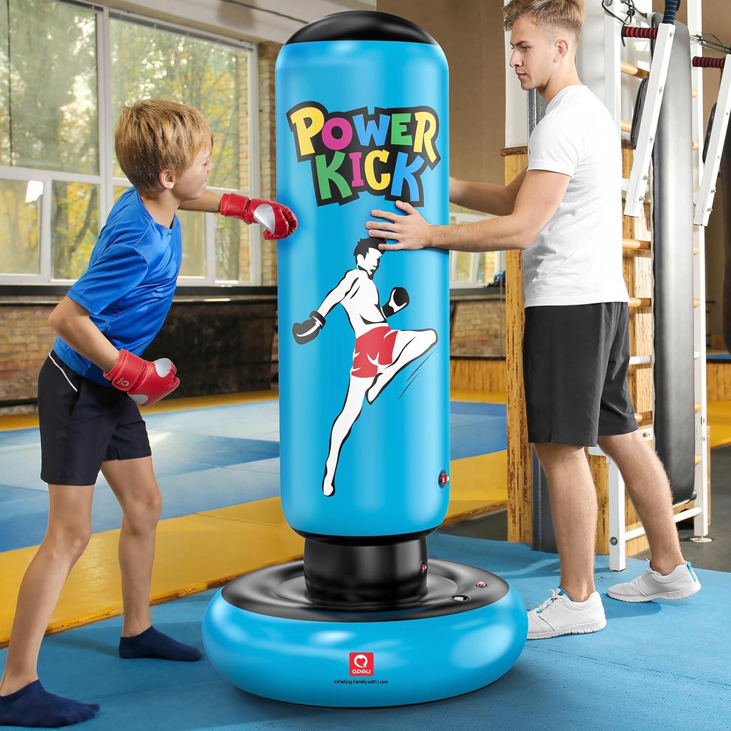Aufblasbarer Boxsack für Kinder 167,8 cm - Karate Taekwondo MMA Training