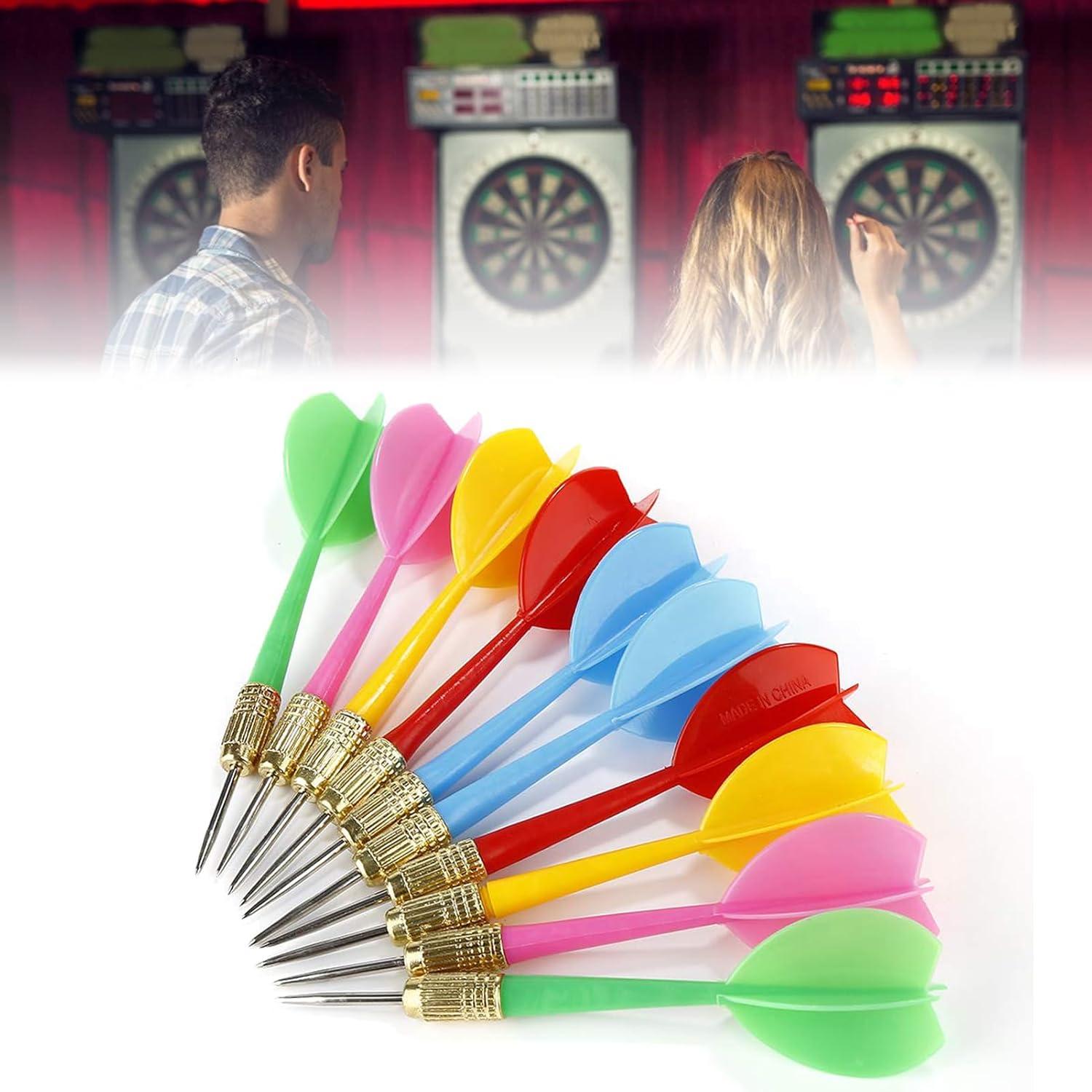 10er Set Profi Steeldarts mit Metallspitze für Dartspiel