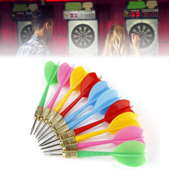 10er Set Profi Steeldarts mit Metallspitze für Dartspiel
