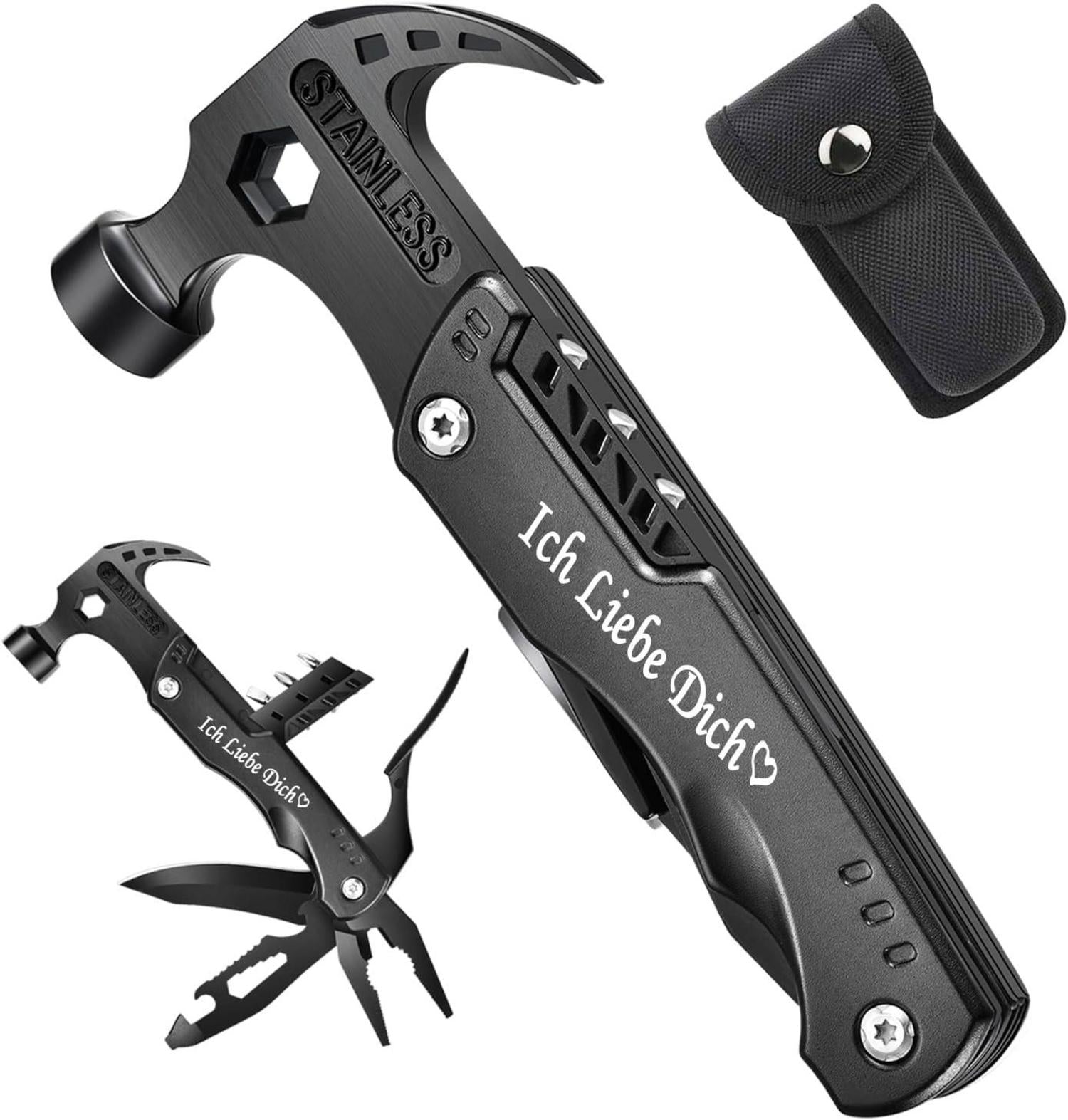 Multitool Hammer Geschenk für Ihn Partner Jahrestag Gadgets