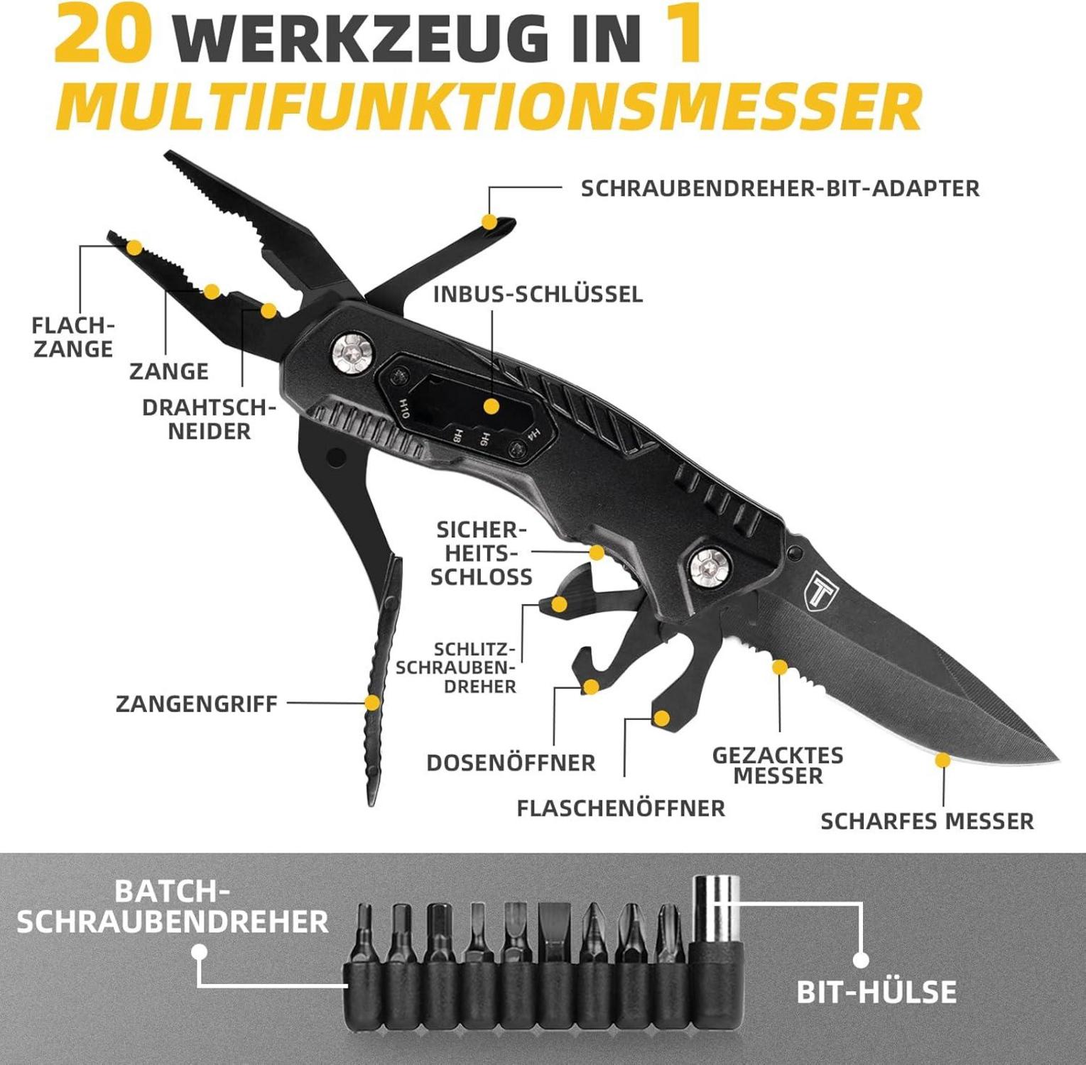 Multitool Taschenmesser Outdoor Camping Geschenk Mann Weihnachten