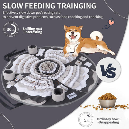 IEUUMLER Schnüffelteppich Hund Waschbar Trainingsmatte rutschfest Futtermatte