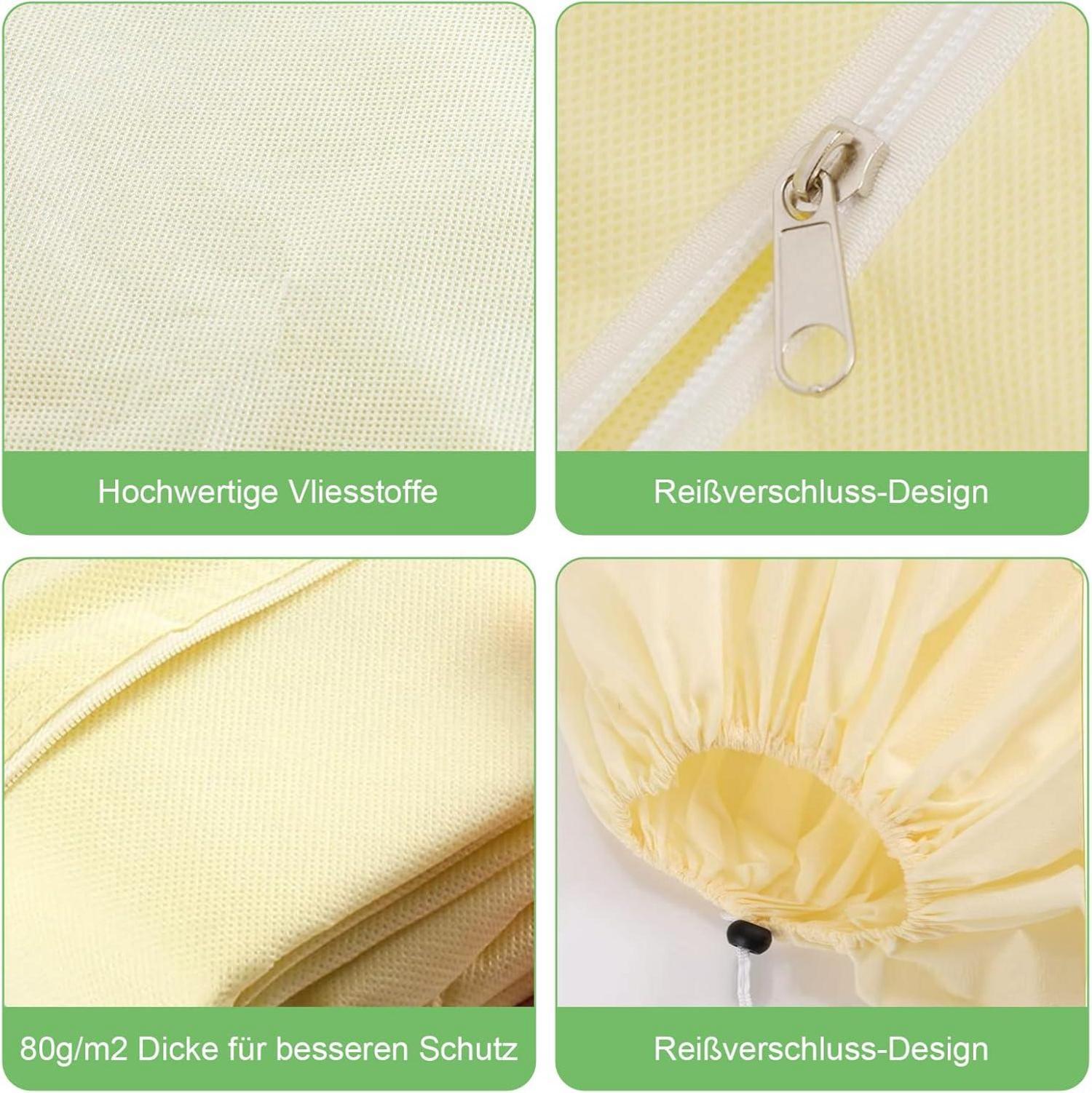 2er Set Frostschutz Pflanzenschutz 240x200cm für Kübelpflanzen Palmen Olivenbaum