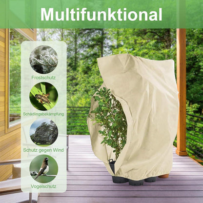 2er Set Pflanzenschutz Winter 180x120cm Frostschutz 80g/㎡ für Kübelpflanzen