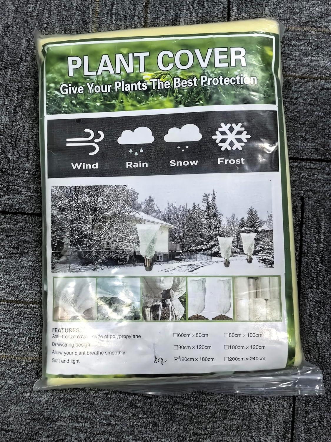 2er Set Frostschutz Pflanzenschutz 180x120cm für Kübelpflanzen Palmen Olivenbaum