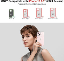Glitzer Handyhülle für iPhone 15 mit Schutzfolie und