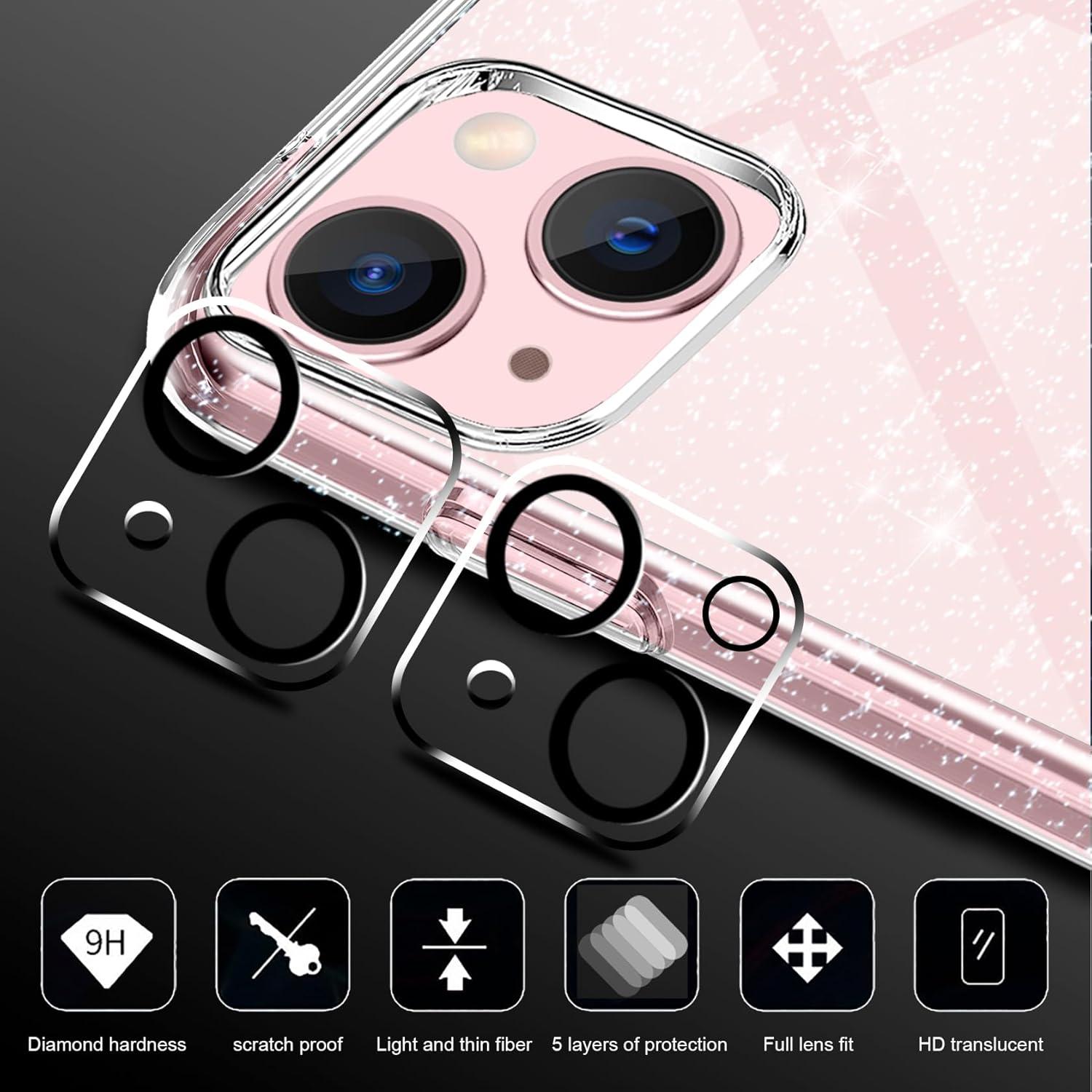 Glitzer Handyhülle Kompatibel mit iPhone 15 Transparent TPU Case