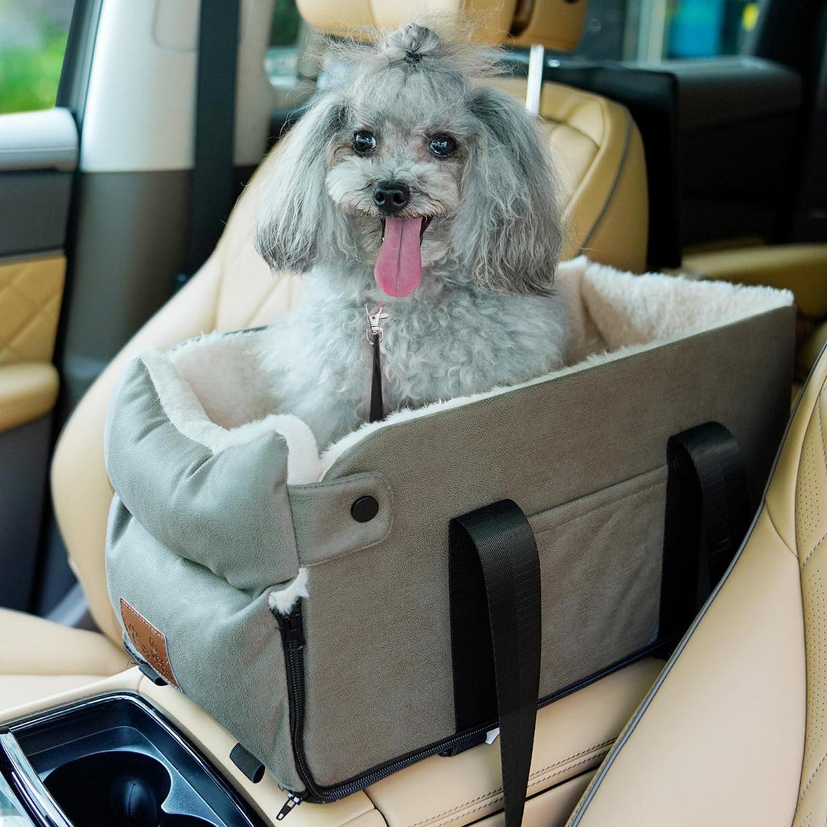 Hunde-Autositz Mittelkonsole – Abnehmbar & Waschbar