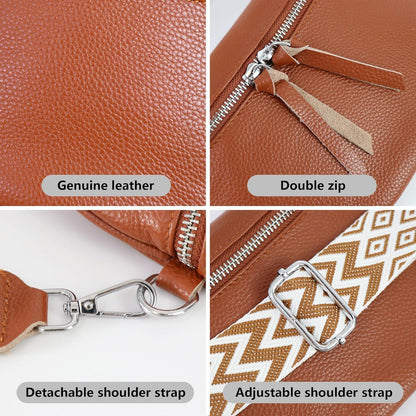 Damen Umhängetasche Echtes Leder Schwarz Crossbody Satteltasche Modisch