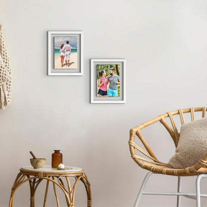 Schwebender Glas-Bilderrahmen 13x18 cm Doppelglas