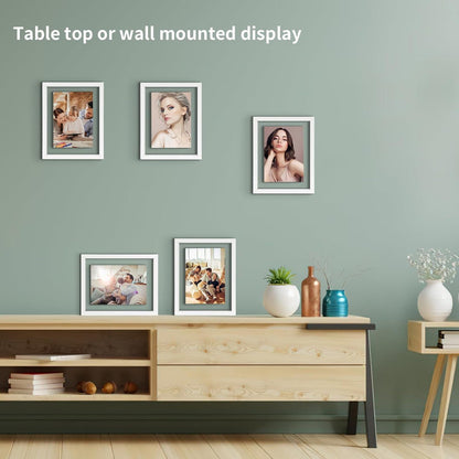 Schwebender Glas-Bilderrahmen 13x18 cm Doppelglas