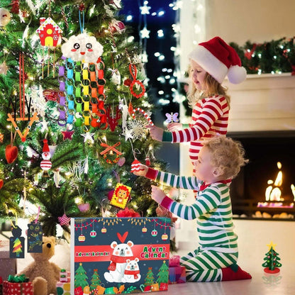 Basteln Adventskalender 2024 Kinder Mädchen 24 kreative