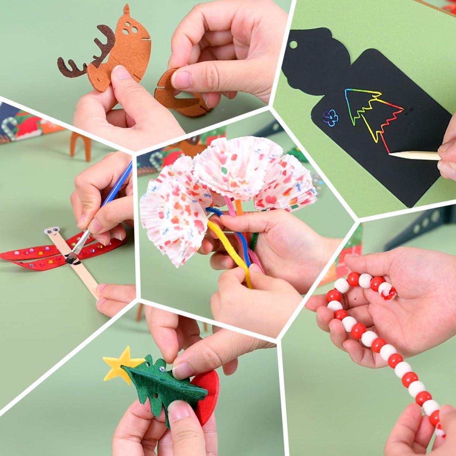 Adventskalender 2024 Kinder Mädchen Basteln DIY Weihnachtskalender 3-12 Jahren