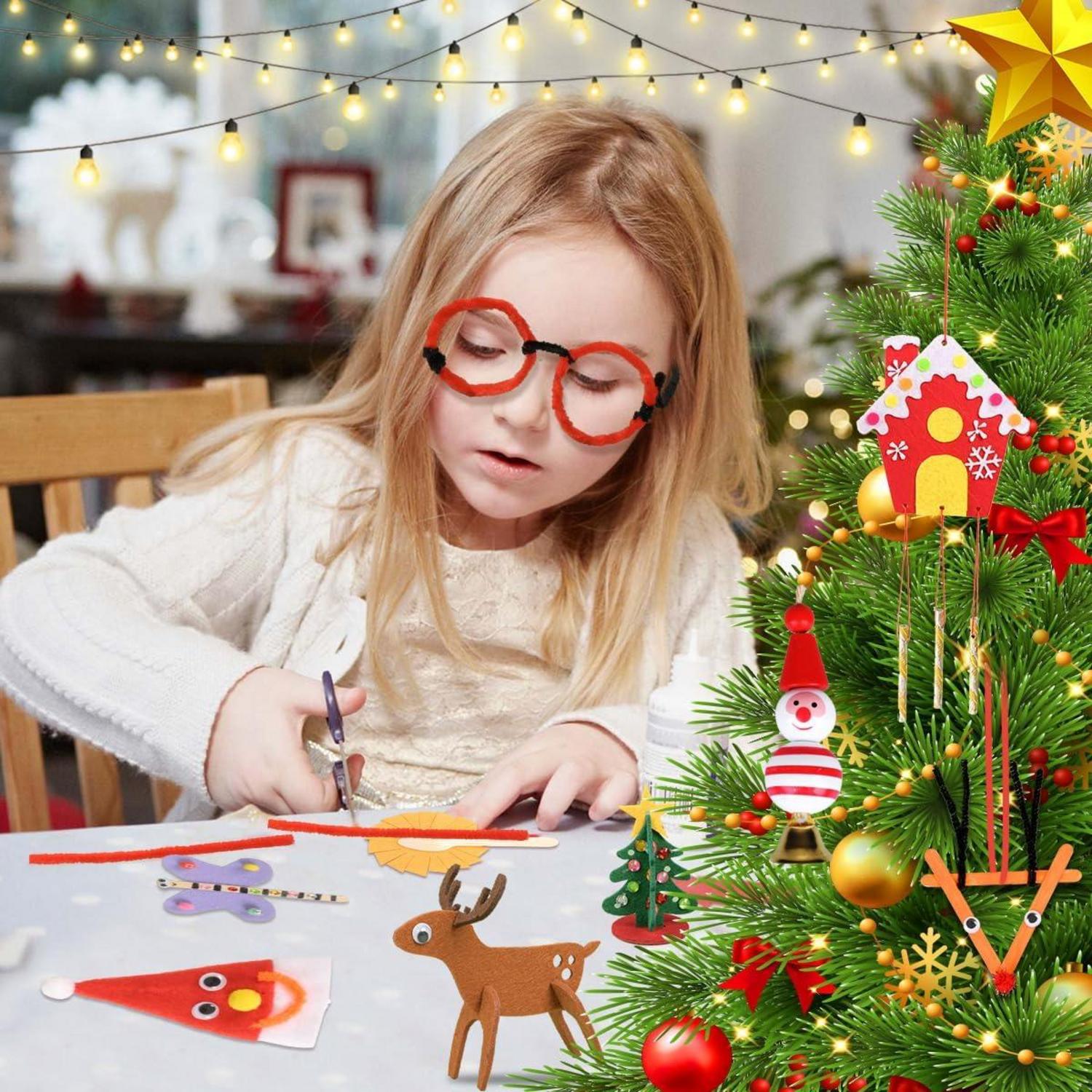 Adventskalender DIY Bastelset Kinder Mädchen 2024 Weihnachtsbasteln