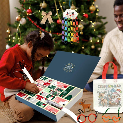 Adventskalender DIY Bastelset Kinder Mädchen 2024 Weihnachtsbasteln