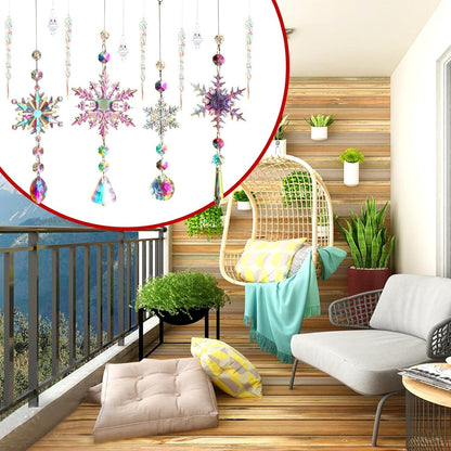 Dekorative Schneeflocke Eiszapfen Kristall Weihnachtsbaum Anhänger