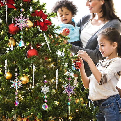 Acryl Eiszapfen Schneeflocke Kristall Anhänger Weihnachtsbaum