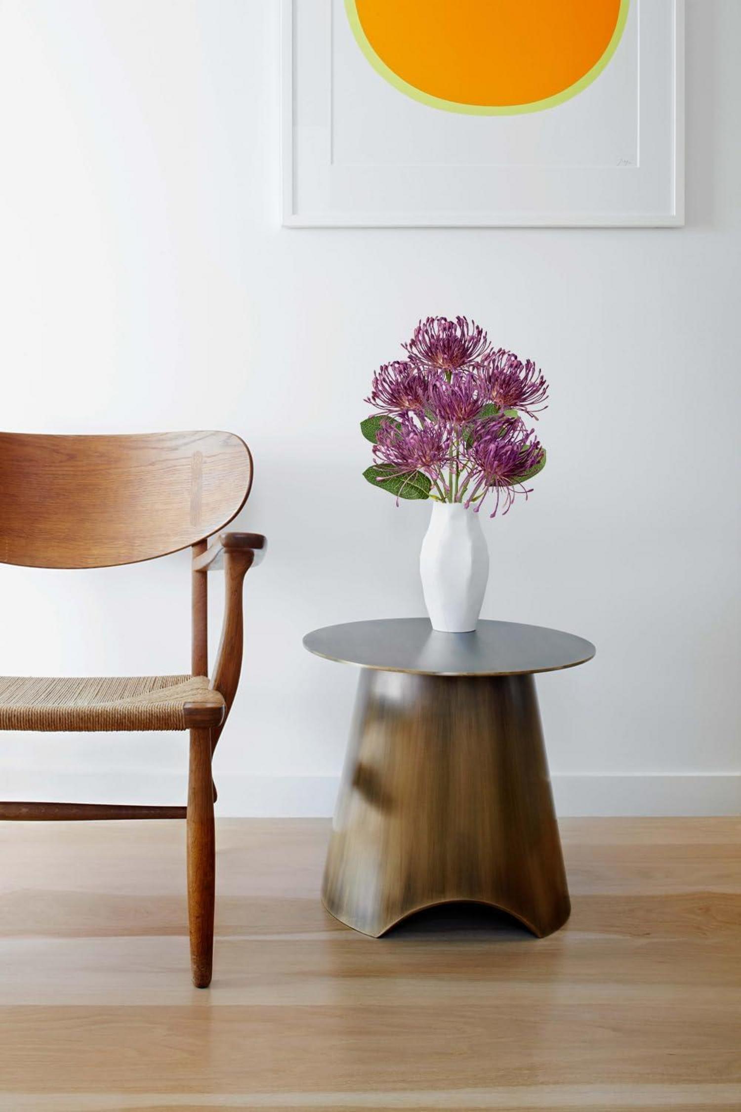 Künstliche Chrysantheme Blumengesteck 6er Set Lila 30cm biegsamer Stiel