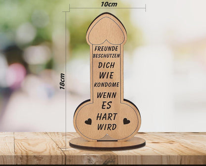 Beste Freundin Geschenk Holz Gästebuch Personalisiert