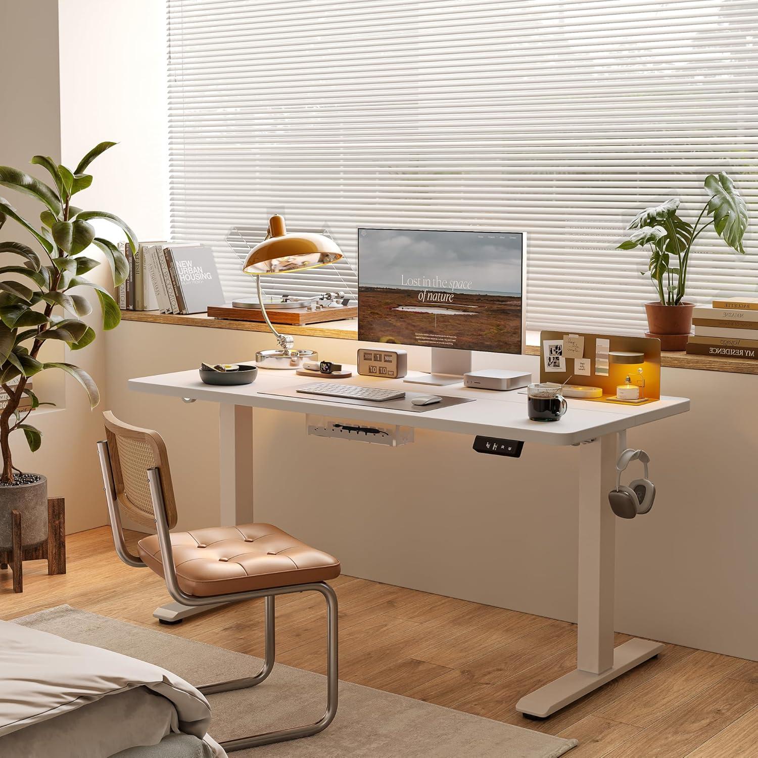 Elektrischer Schreibtisch 100x60 cm Höhenverstellbar mit