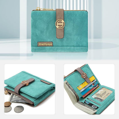 Damen Geldbörse Klein PU Leder Portemonnaie Multifach Kleines Brieftasche