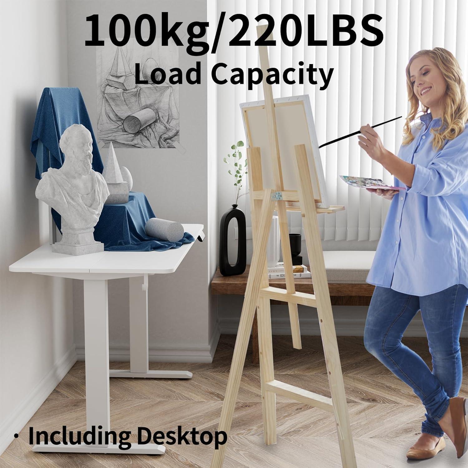 Elektrischer Schreibtisch Höhenverstellbar 120x60 cm