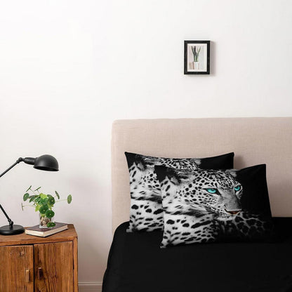 3D Leopard Bettwäsche-Set 135x200 | 4-teilig & Mikrofaser
