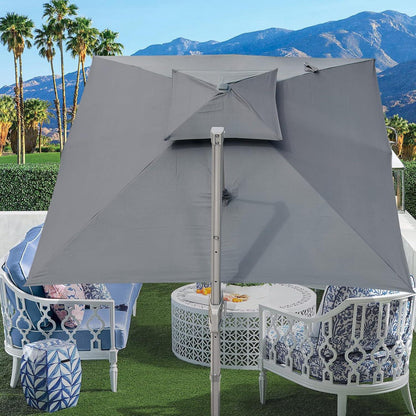 Sonnenschirm 300x300cm mit Ständer Kurbel Ampelschirm Neigbar wasserdicht