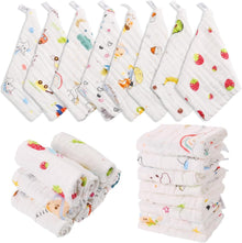 Baby Musselin Waschlappen 8er Set Geschenk Baby Party Handtücher