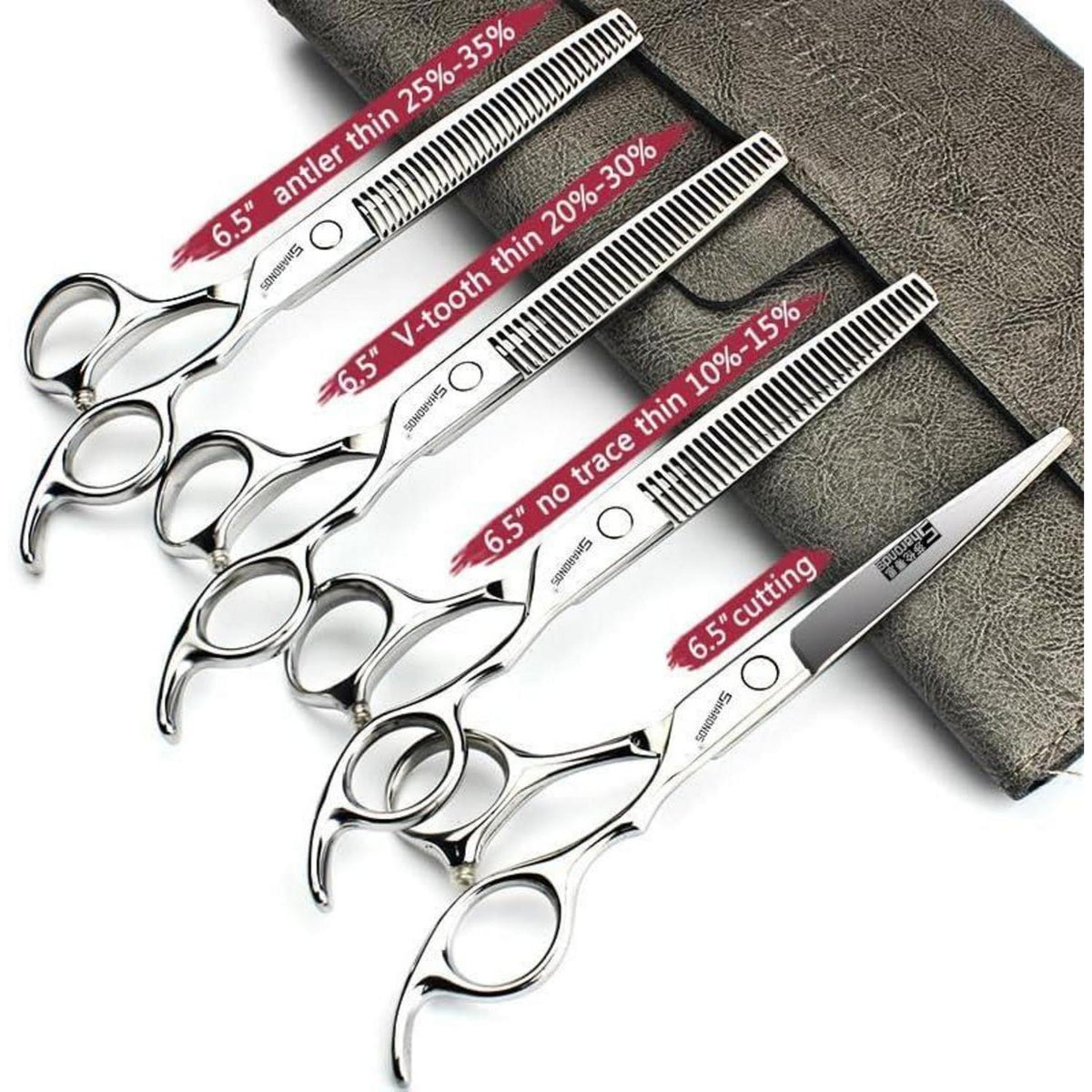 Professionelle Haarschneidemaschine Set mit Friseurschere (6,5-7,5 Zoll)